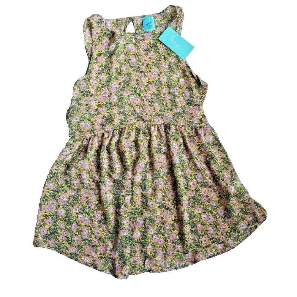 H.I.P  Women's Floral Print Sheer Long Tank Top Small